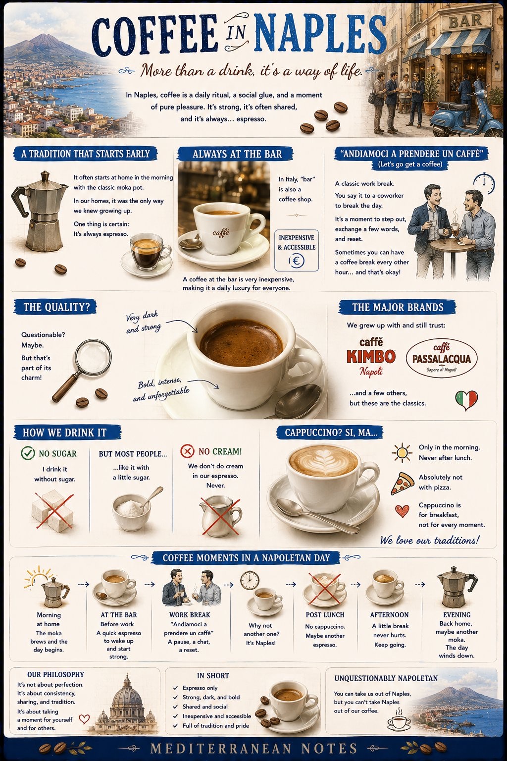 Coffee in Naples — more than a drink, it's a way of life infographic