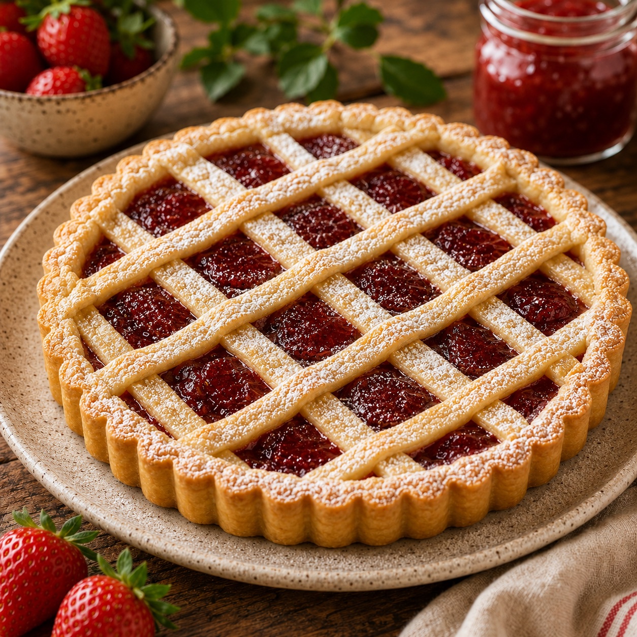 Crostata di fragole