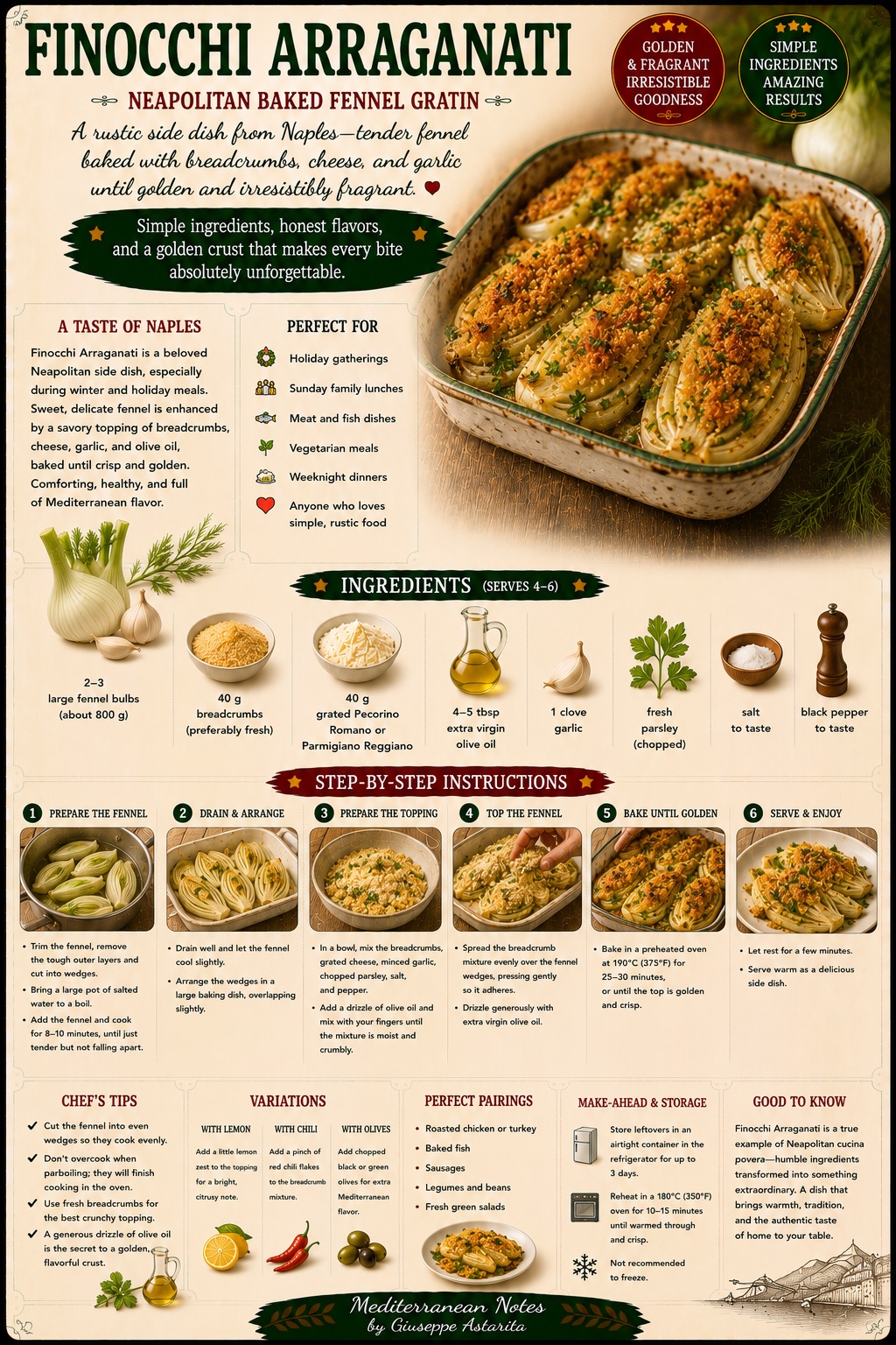Finocchi Arraganati — infographic by Giuseppe Astarita