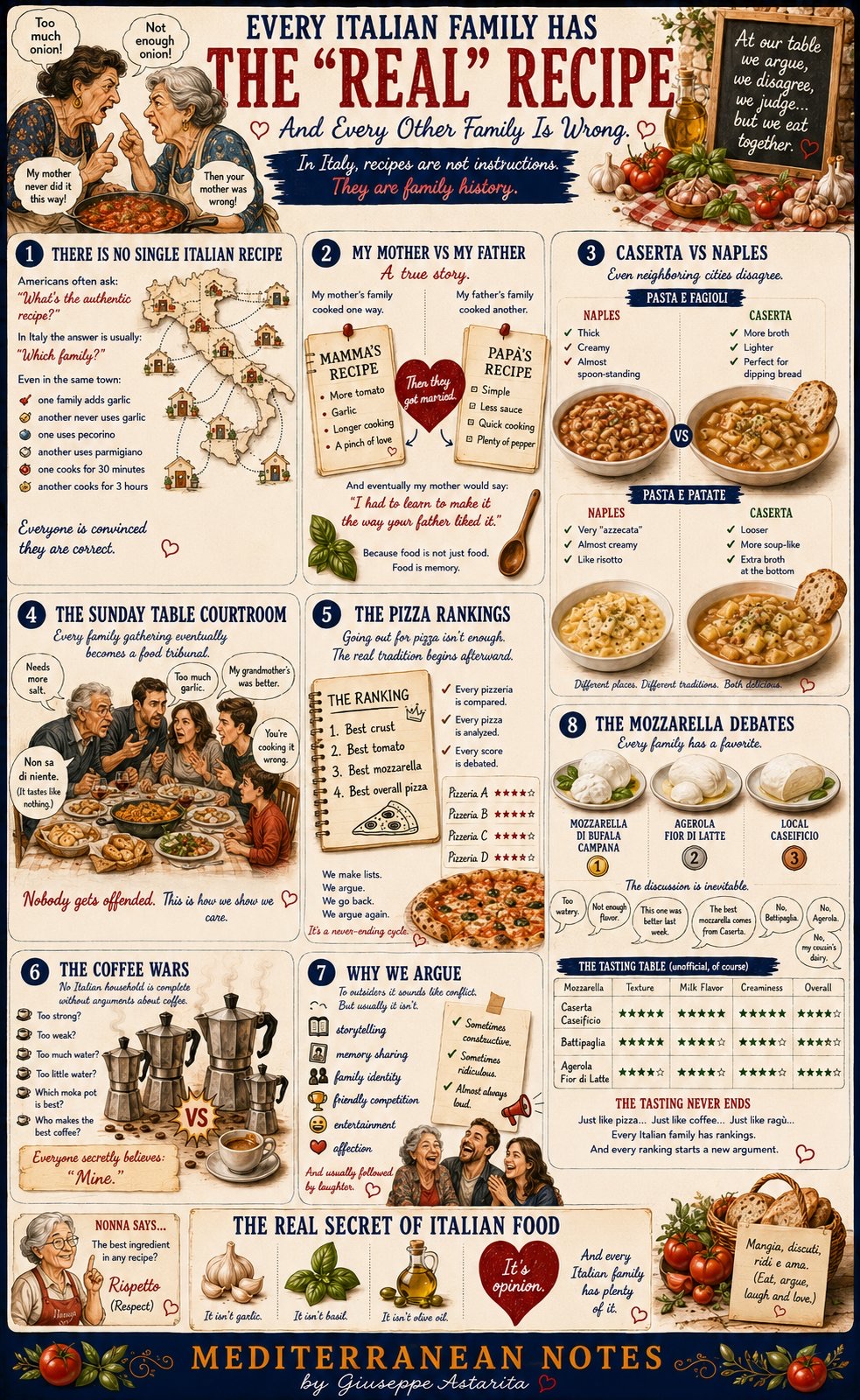 Every Italian Family Has the Real Recipe — infographic