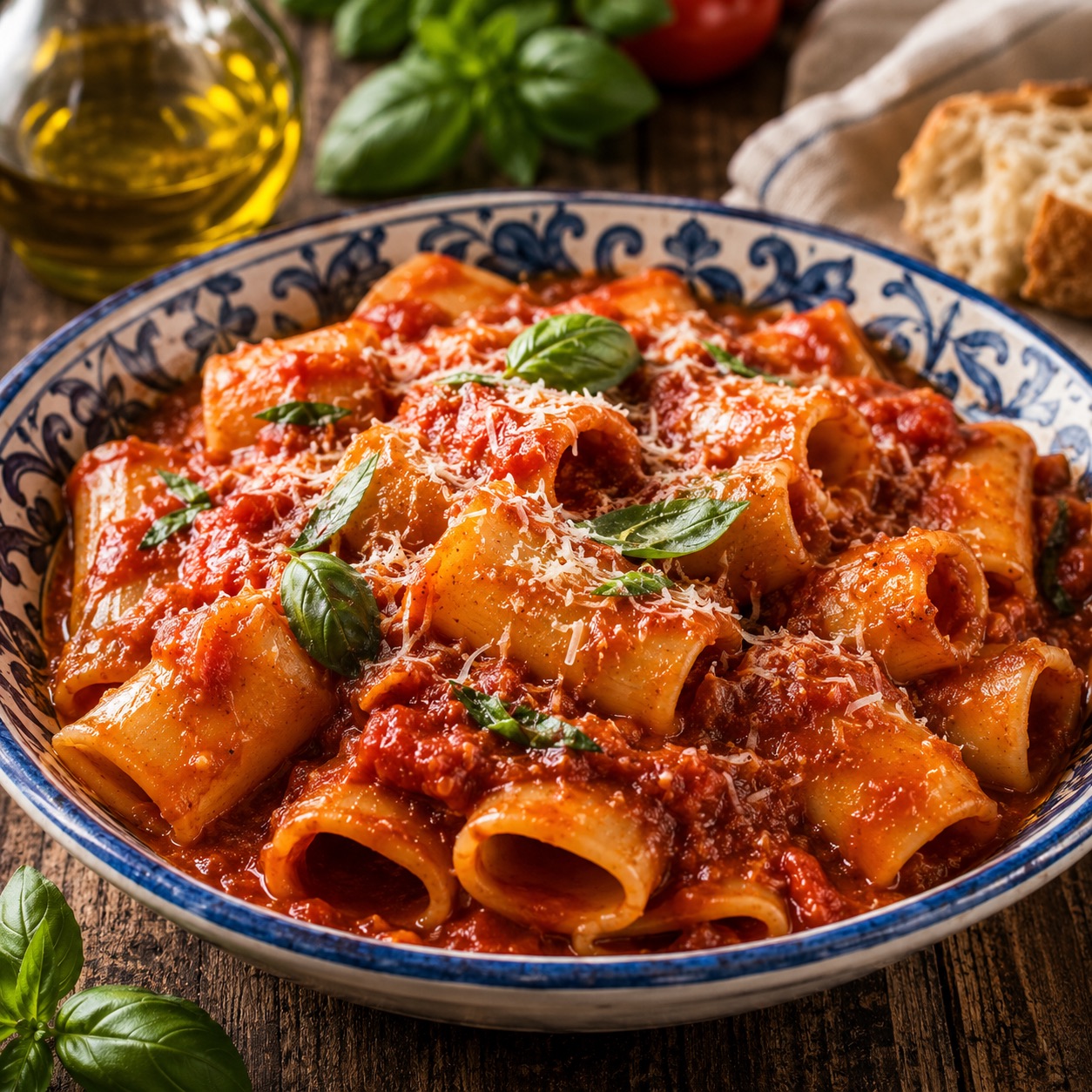 Paccheri al sugo — the Sunday pasta