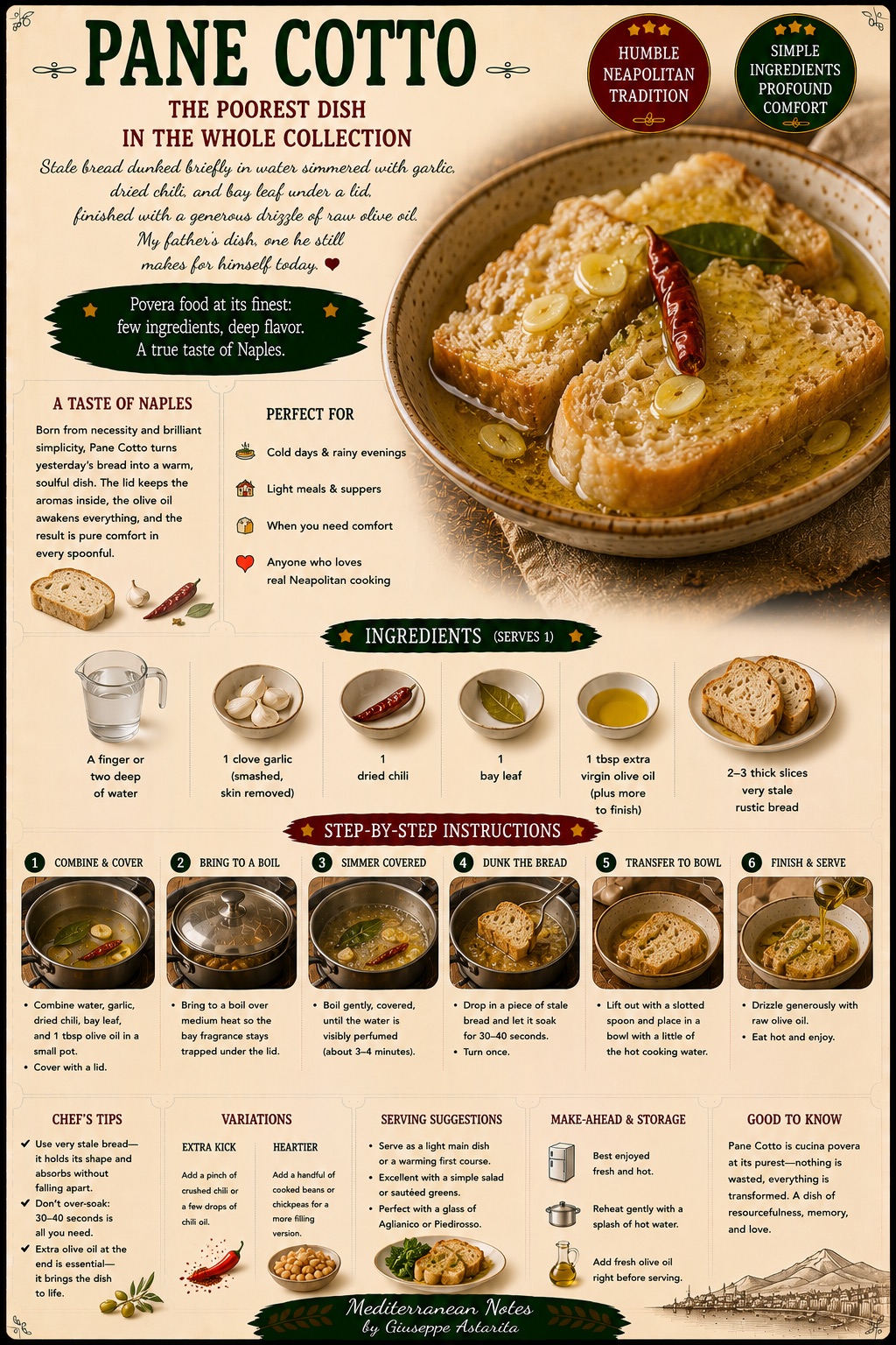 Pane Cotto — infographic by Giuseppe Astarita