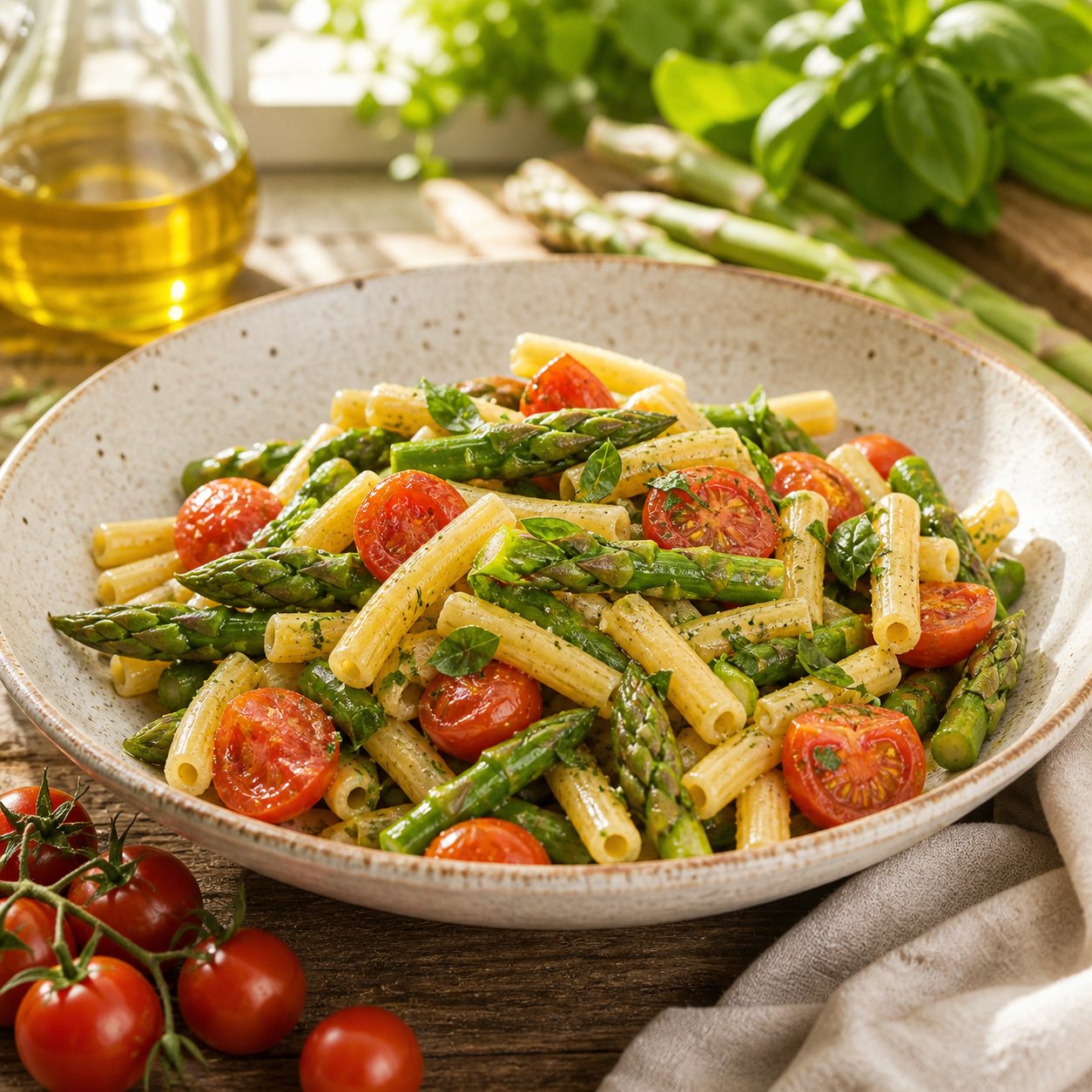 Pasta Asparagi Pomodorini