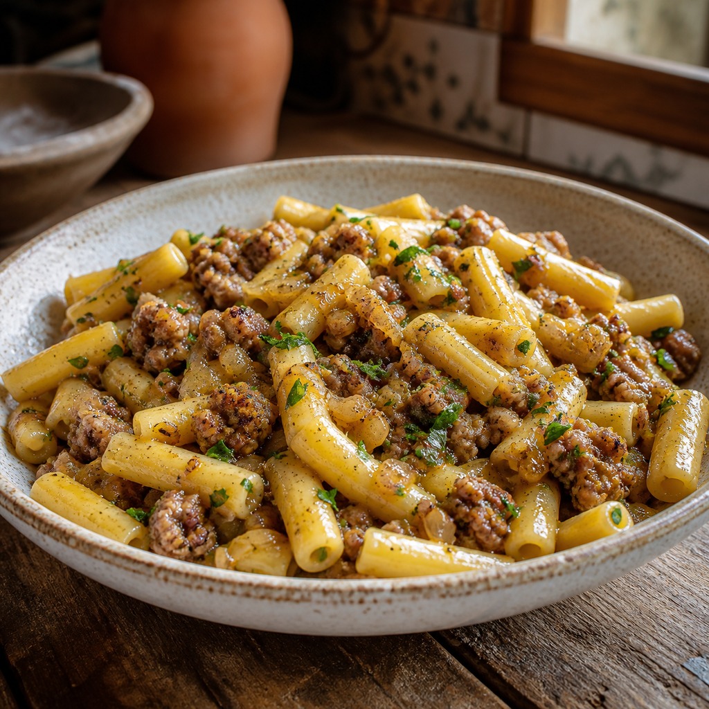Pasta salsiccia e cipolla