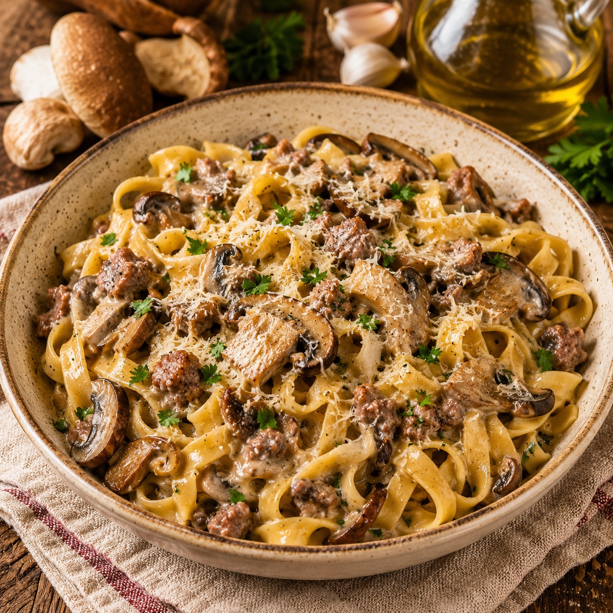 Tagliatelle Boscaiola