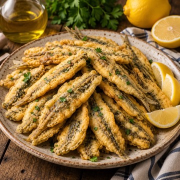 Alici 'ndurate e fritte