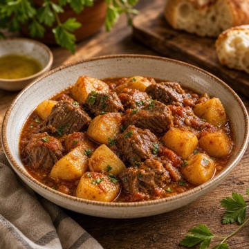 Beef stew with potatoes