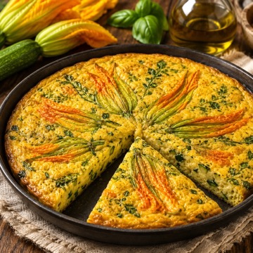 Frittata ai fiori di zucca