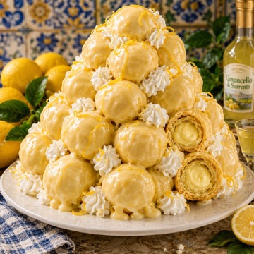 Profiteroles alla Crema di Limone
