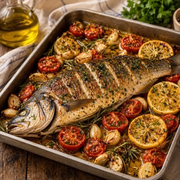 Spigola al forno