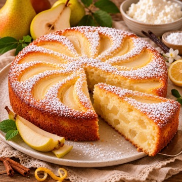 Torta Ricotta e Pere