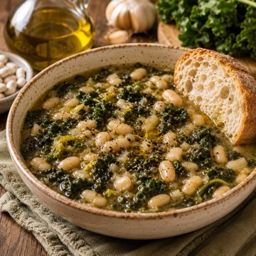 Zuppa di kale e fagioli